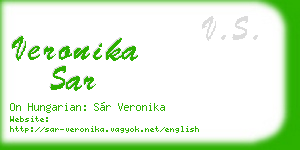 veronika sar business card